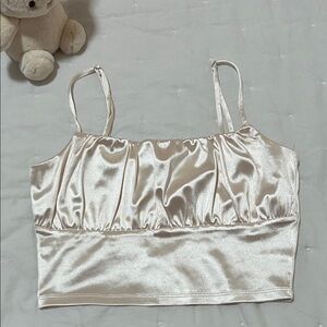 Satin Cream Cami Top